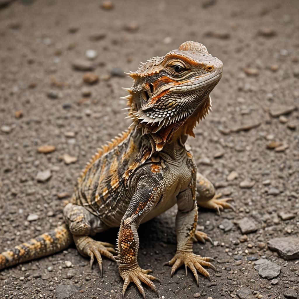Bearded Dragon Portrait: Professional Photography