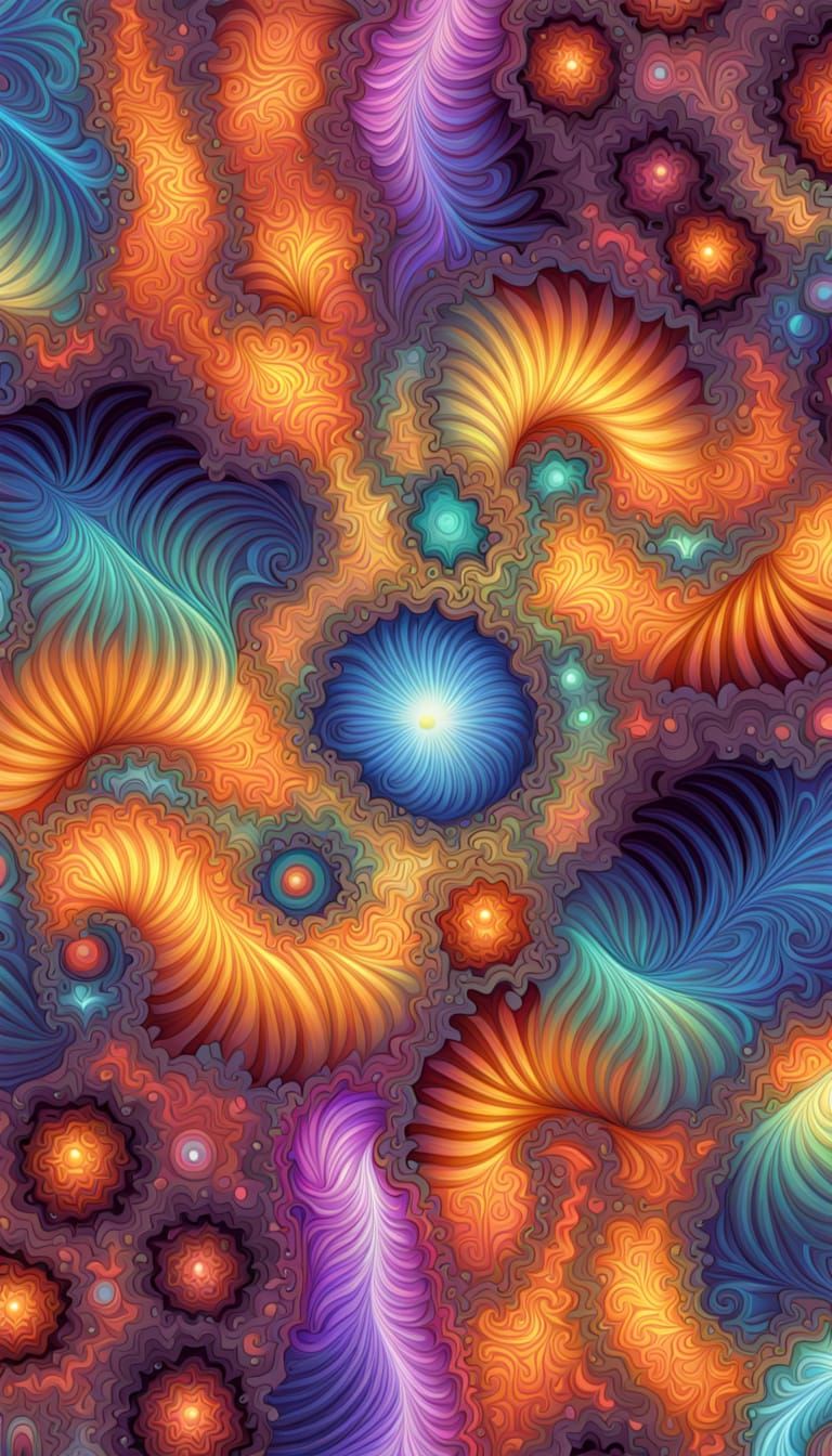 Fractal Universal Vortex in Prismatic Colors