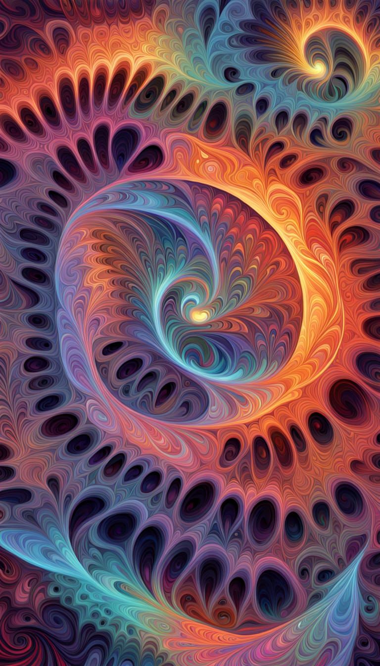 Fractal Universal Vortex in Prismatic Colors