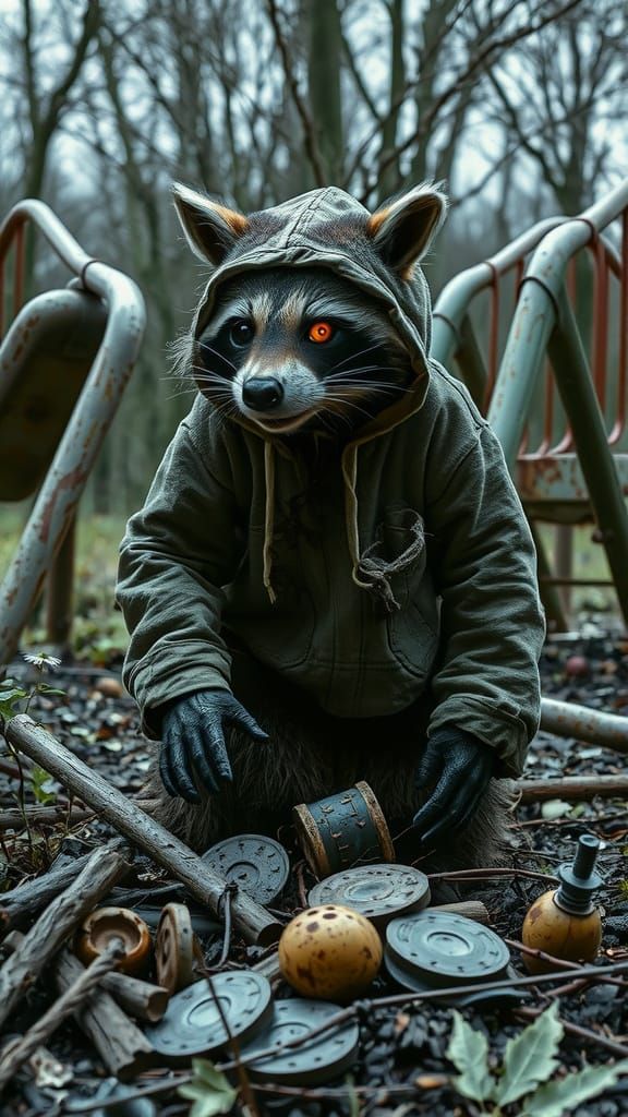 **Ghastly Raccoon Scavenger**