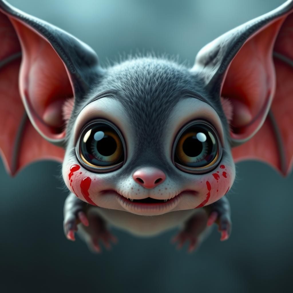 Cute and Scary Animated Vampire Bat