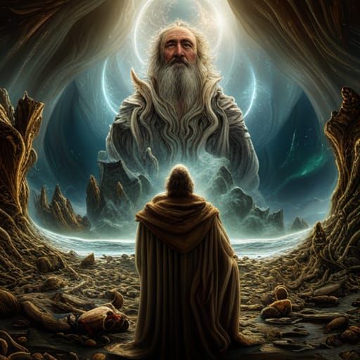 Magical Father Time Digital Matte Painting