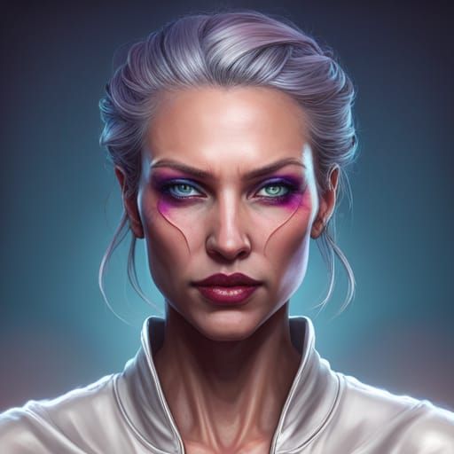 Cyberpunk Witch Portrait in 8k Resolution