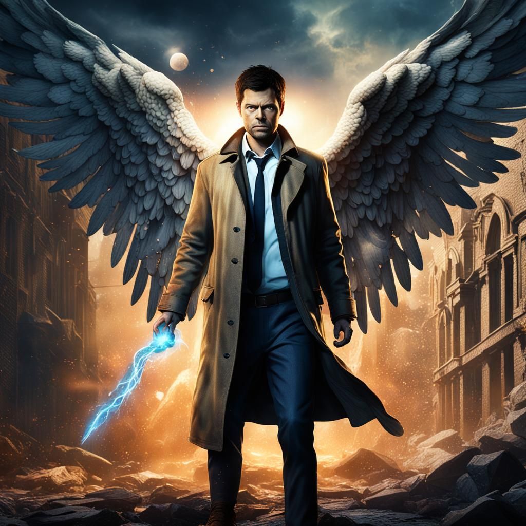 Castiel, Angel from Supernatural: Detailed Matte Painting