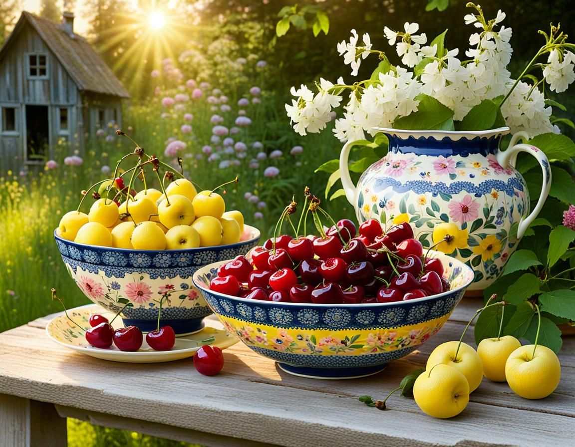 Surreal Summer Still Life in Soft Pastel Hues