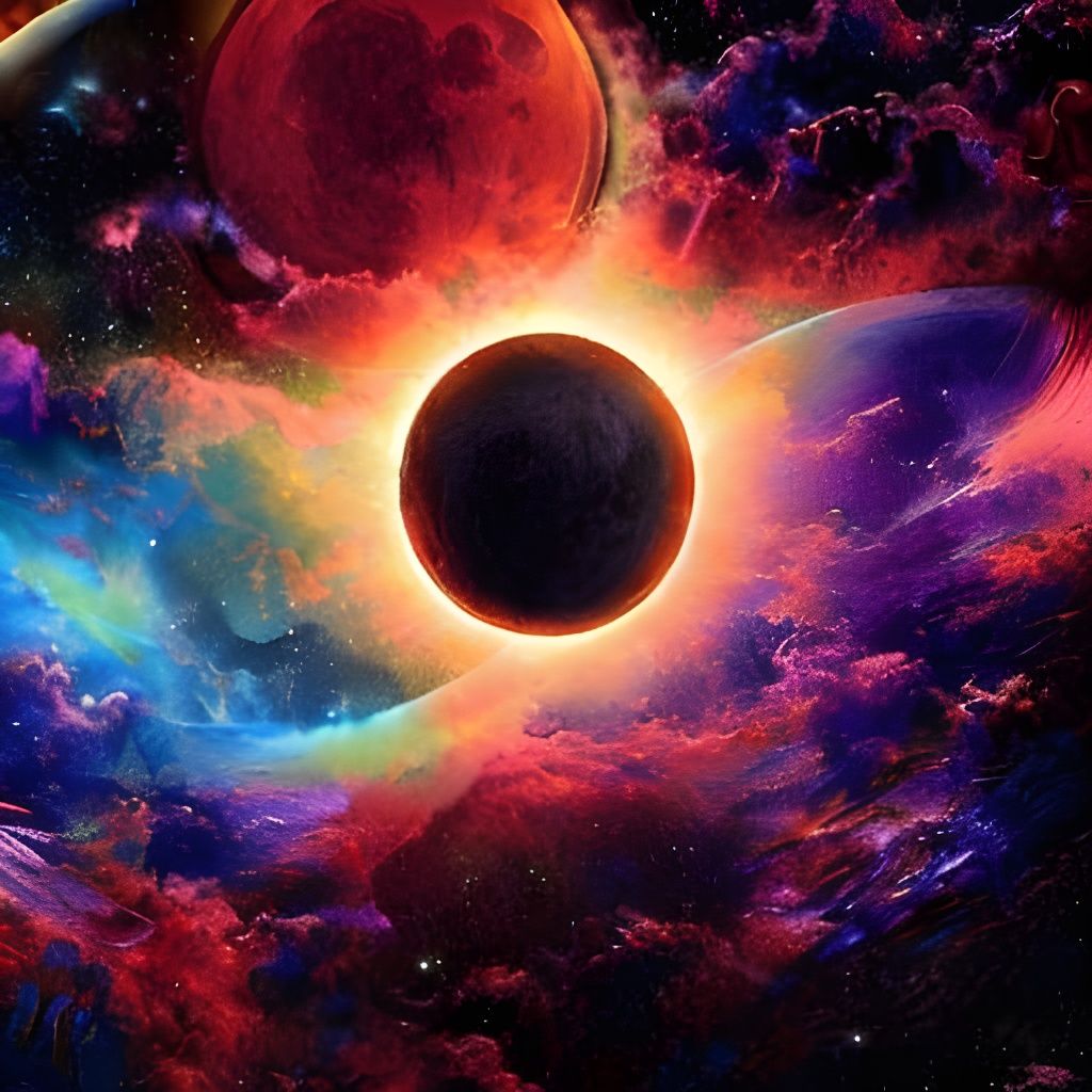 Dramatic Total Solar Eclipse Phenomenon