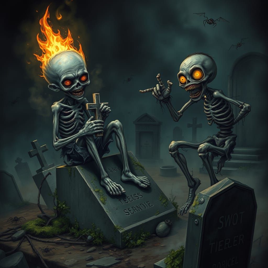 Silly undead pranking