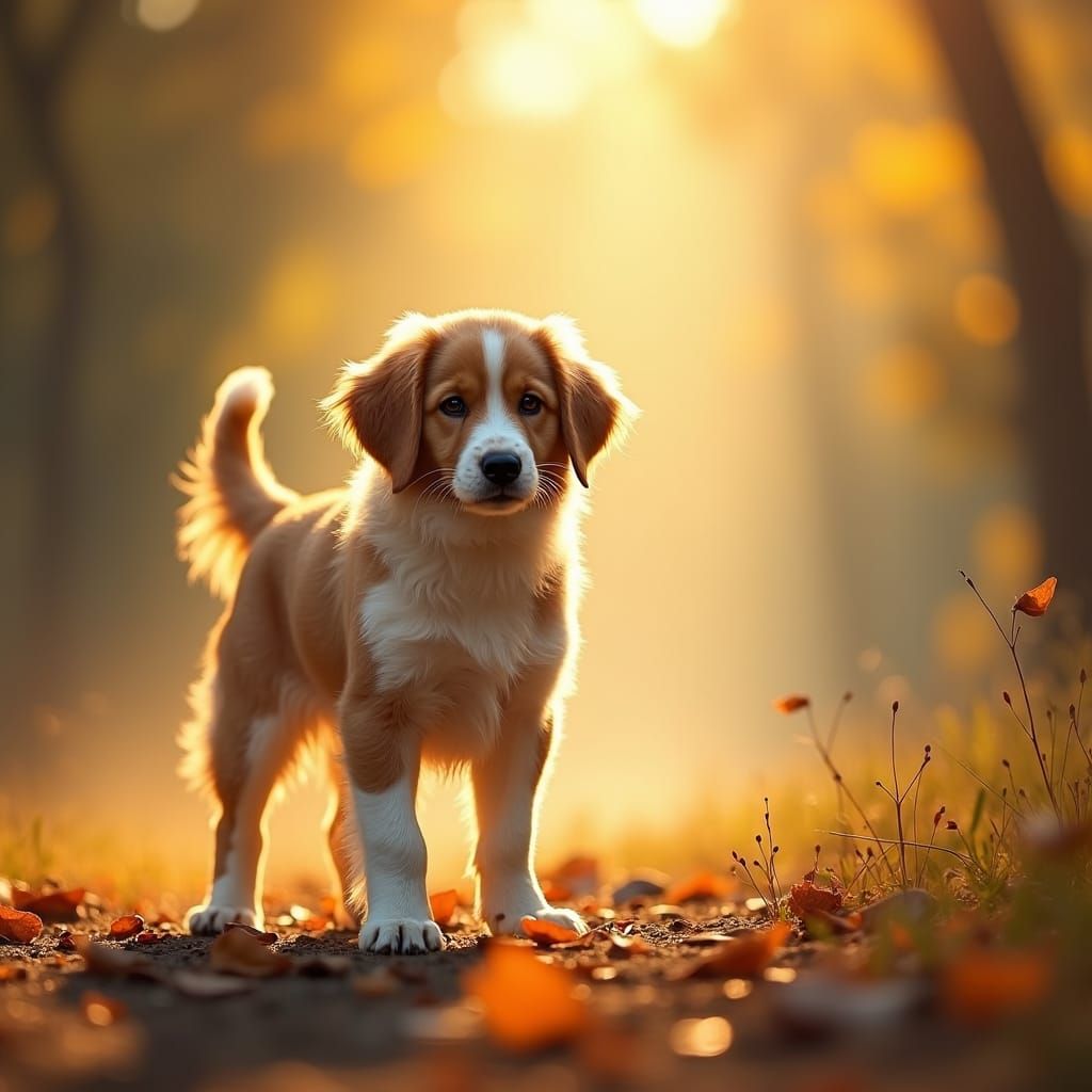 Dog in Impressionist Light, Bonnard Style