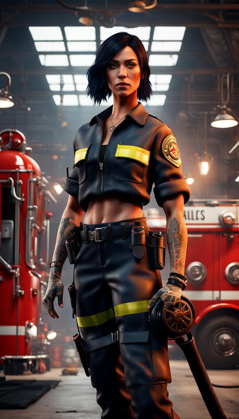 Provocative Firefighter in Unreal Engine 5