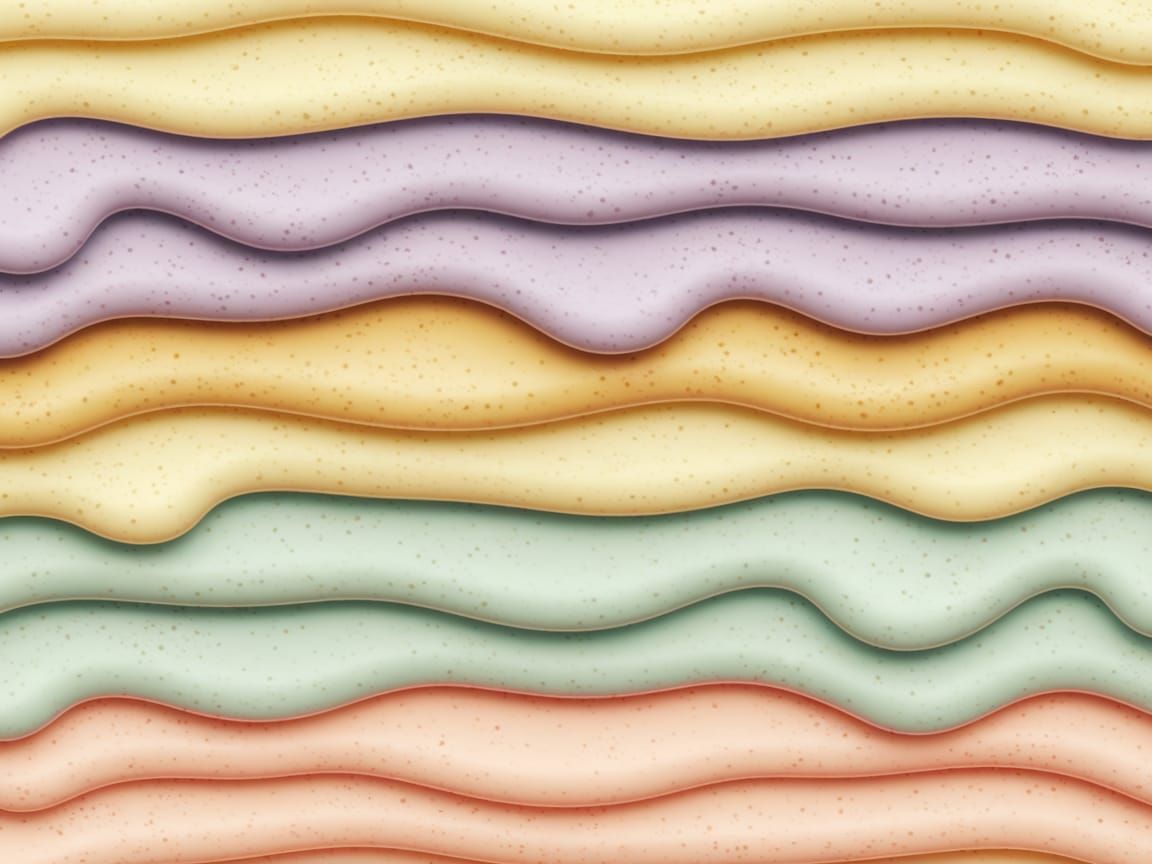 Hyper-Realistic 3D Pastel Icing Illustration