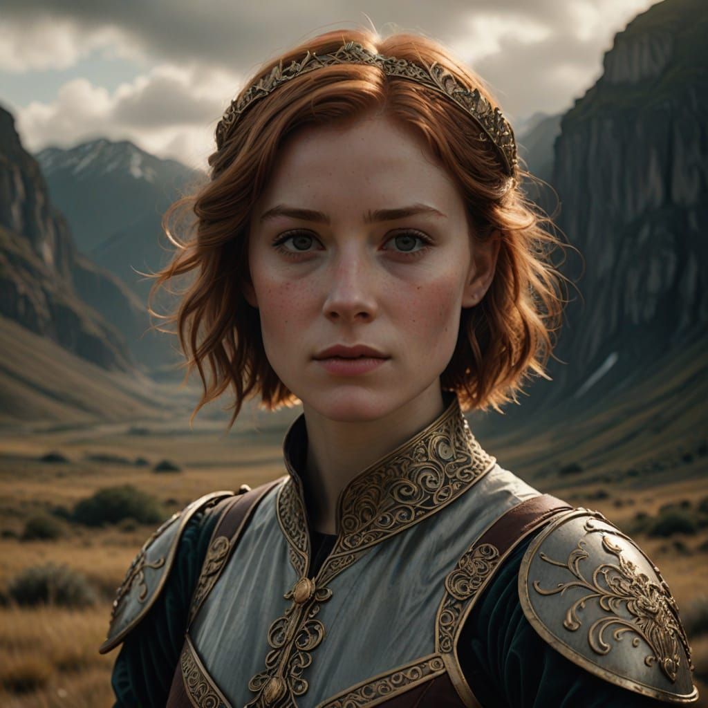 Regal English Princess in Cinematic Glory