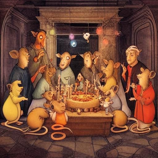 Mice Celebrate Hanukkah in Animated Style