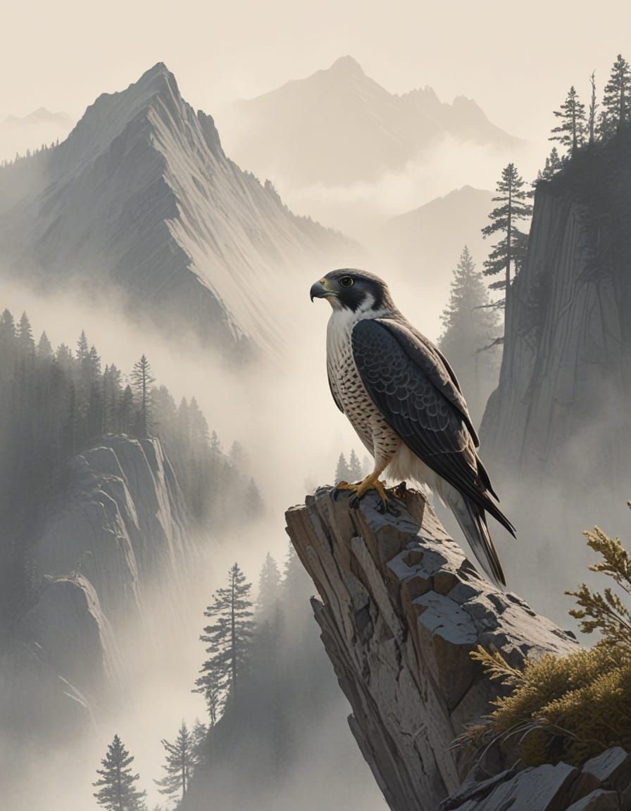 Falcon on the edge