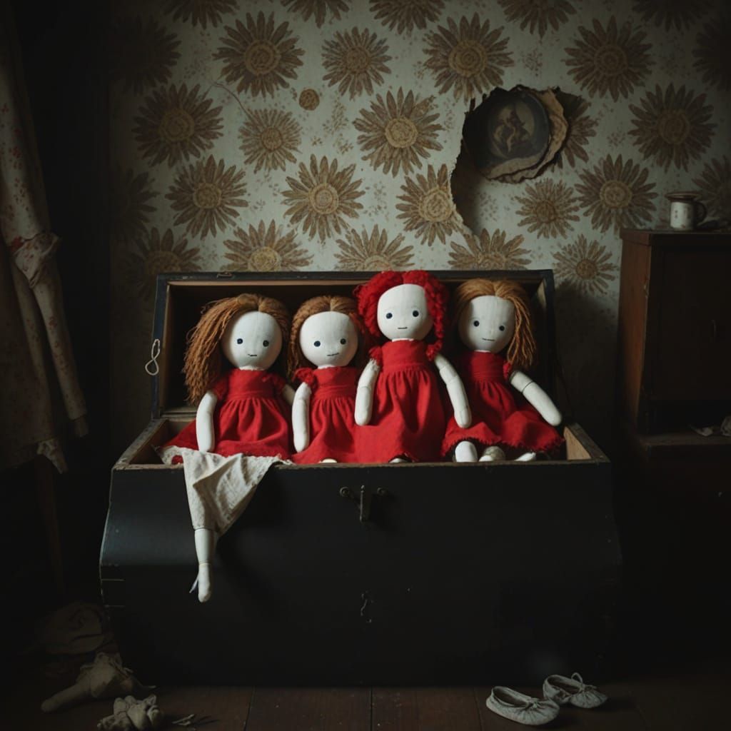 Rag Dolls in a Dark, Abandoned Nursery