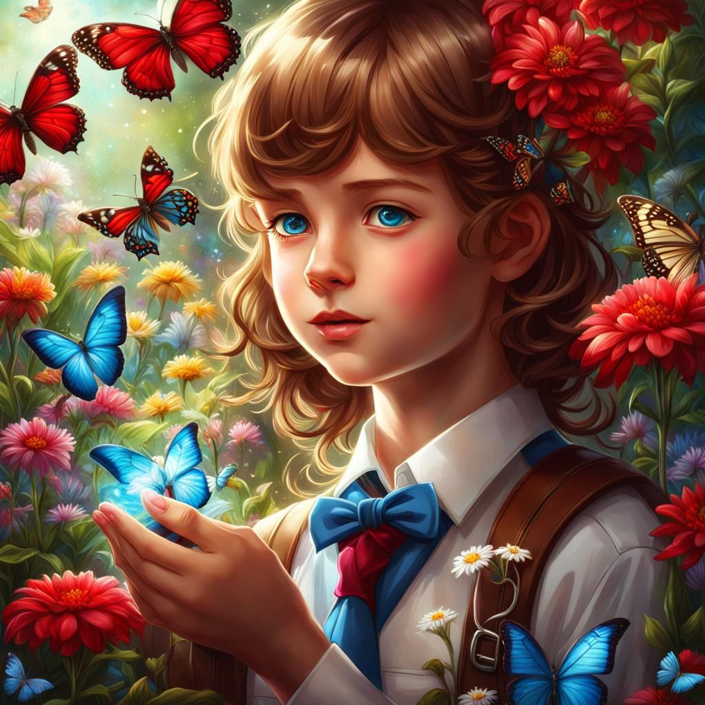 Sunrise at the border - Lili as a little girl, before she moved with her parents to the capital.