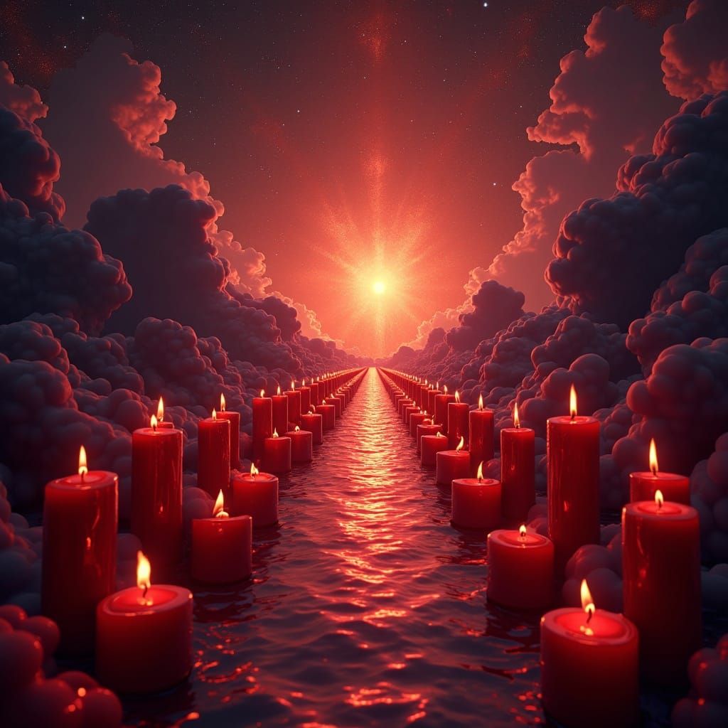 Melting Candles Vanish Into Event Horizon with Molecular Net...