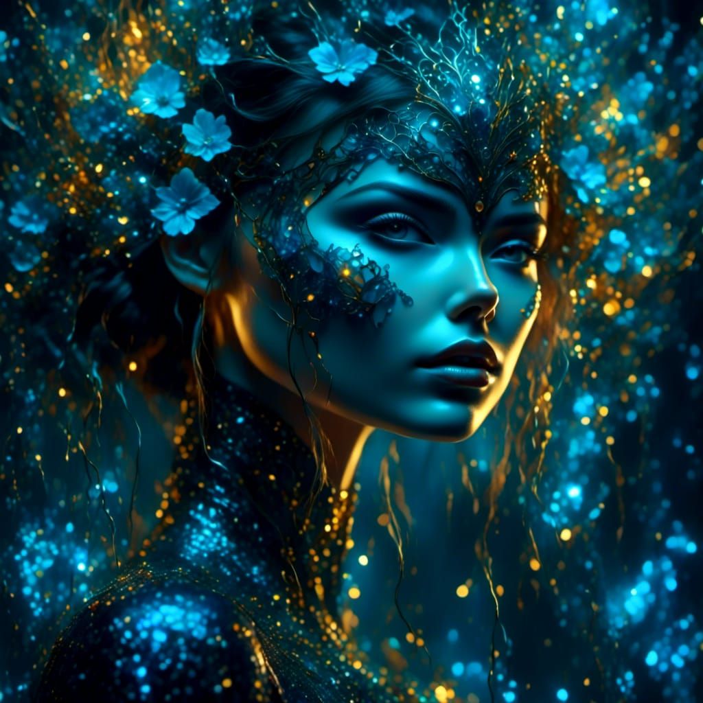 Neon Lillith: Pop-Art Meets Cosmic Art Nouveau