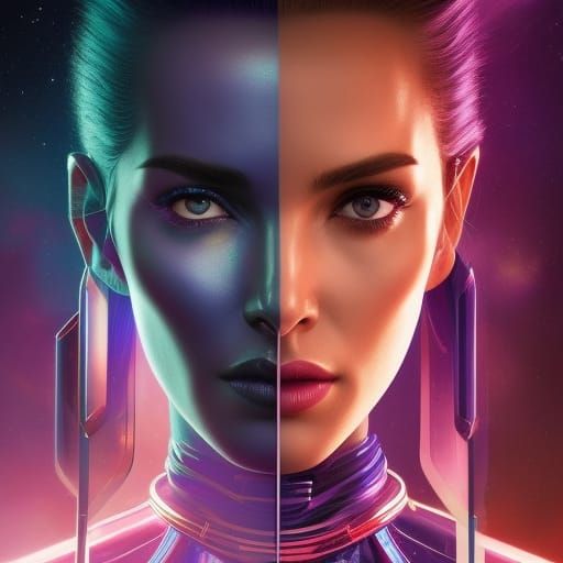 Sci-Fi Astronauts in Spaceship, Hyperdetailed Digital Art