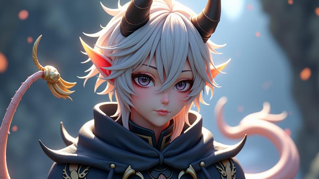 Majestic Wight Devil in 3D Anime Art