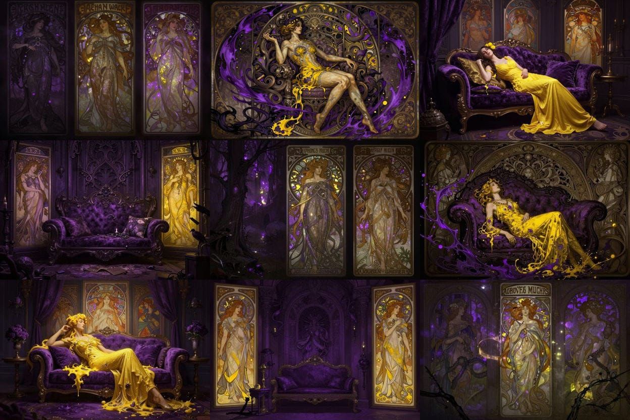 Surreal Dark Fantasy Concept Art with Dynamic Lighting