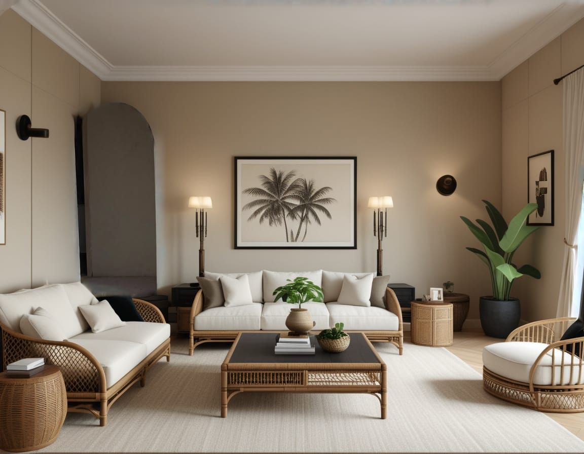 Elegant Japandi Colonial Interior Design