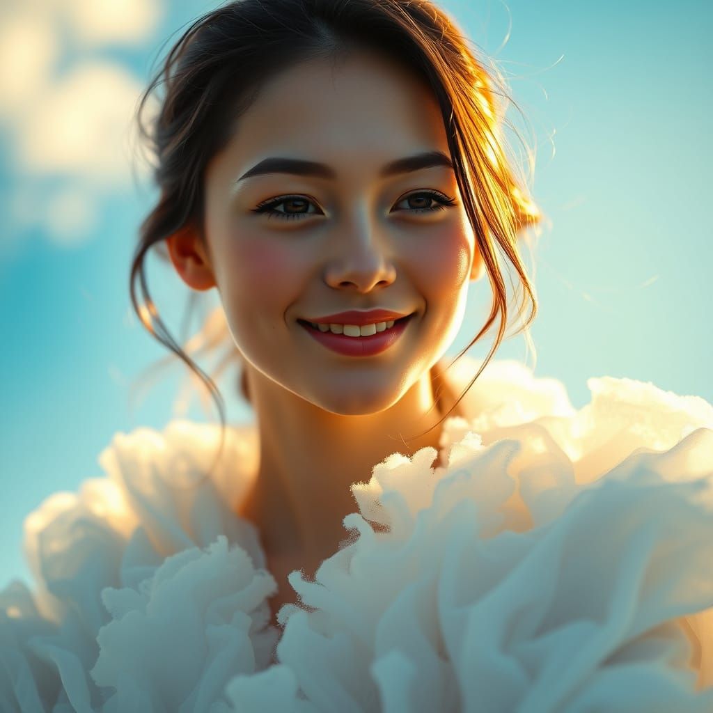 Young Goddess Emerging from Heaven's Realm