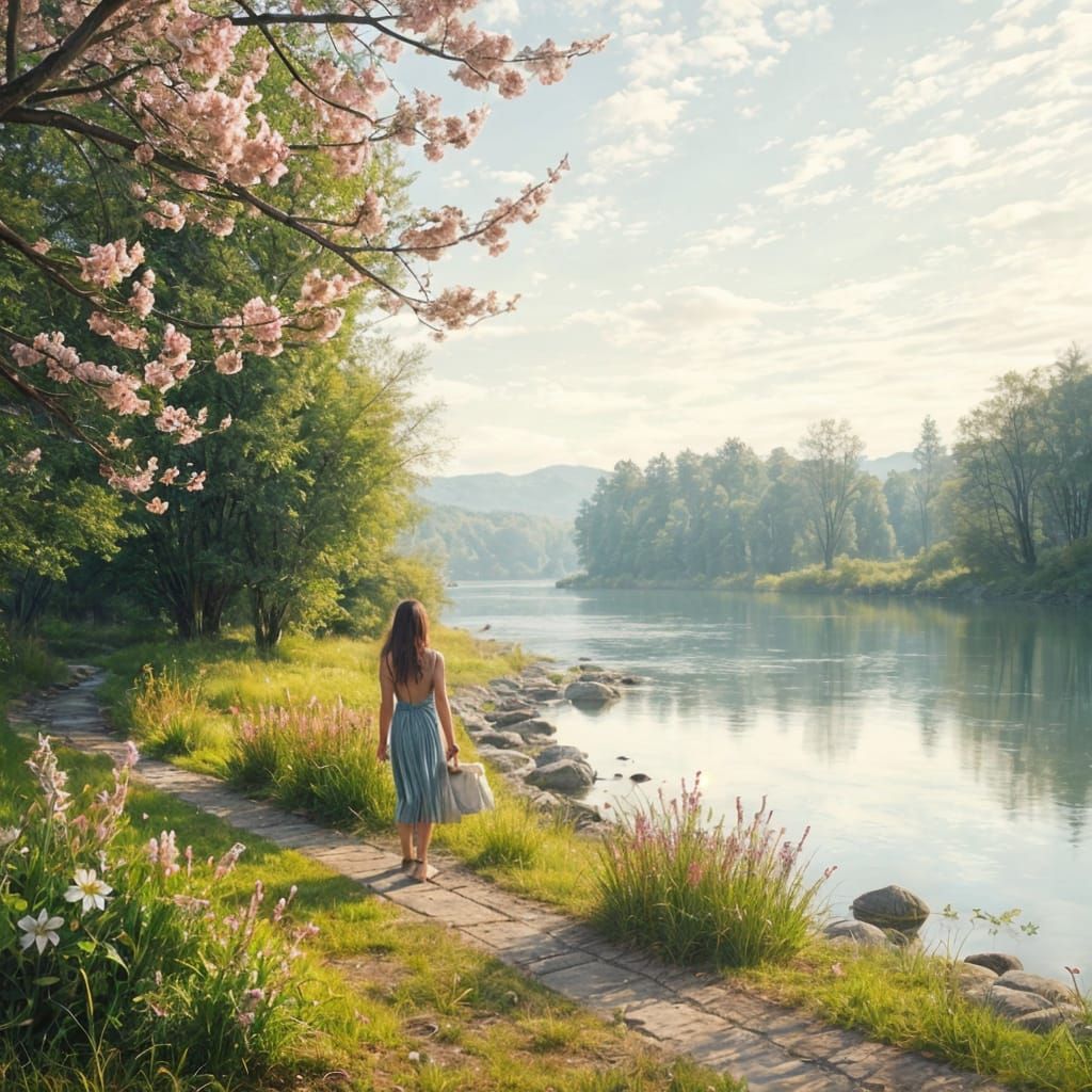 Spring Morning on a Gorgeous River