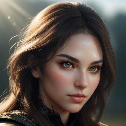 Dramatic Profile Portrait with a Tear