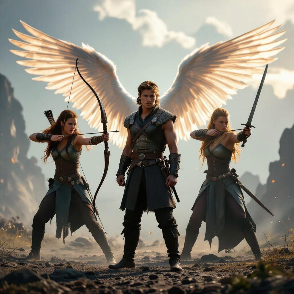 Heroic Man Between Mobile Legends Characters