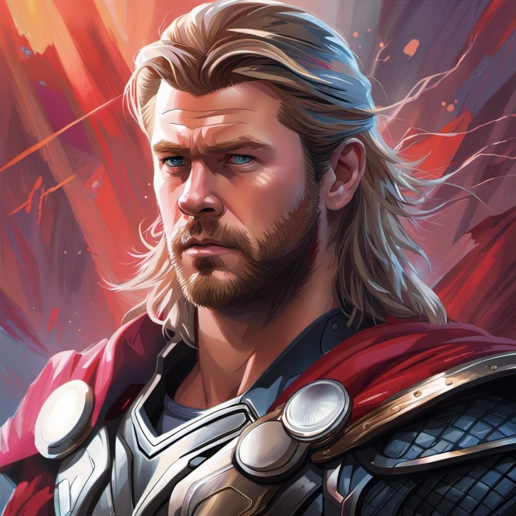 Chris Hemsworth as Thor, Detailed Portrait