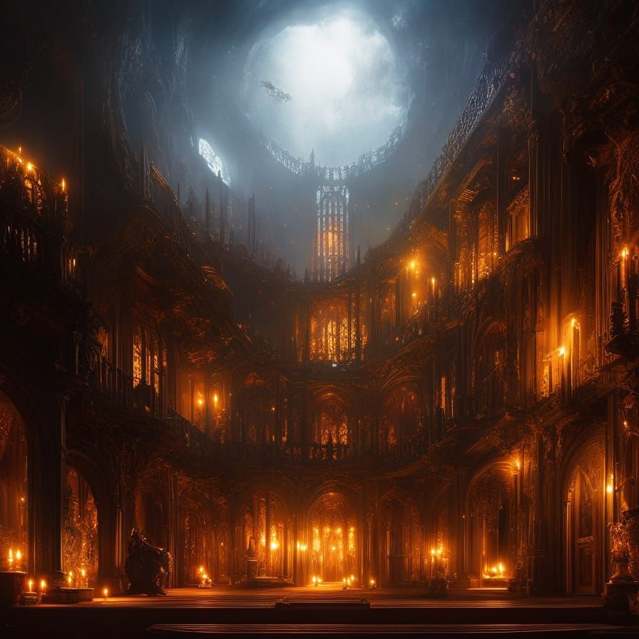 Inside a Magical School: Fantasy Art by Titian & Artgerm