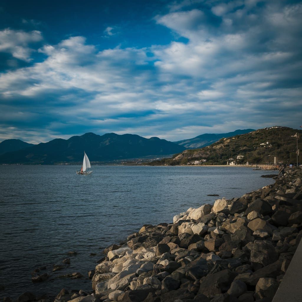 Whimsical Rainbow Goddess in Vibrant Floral Landscape