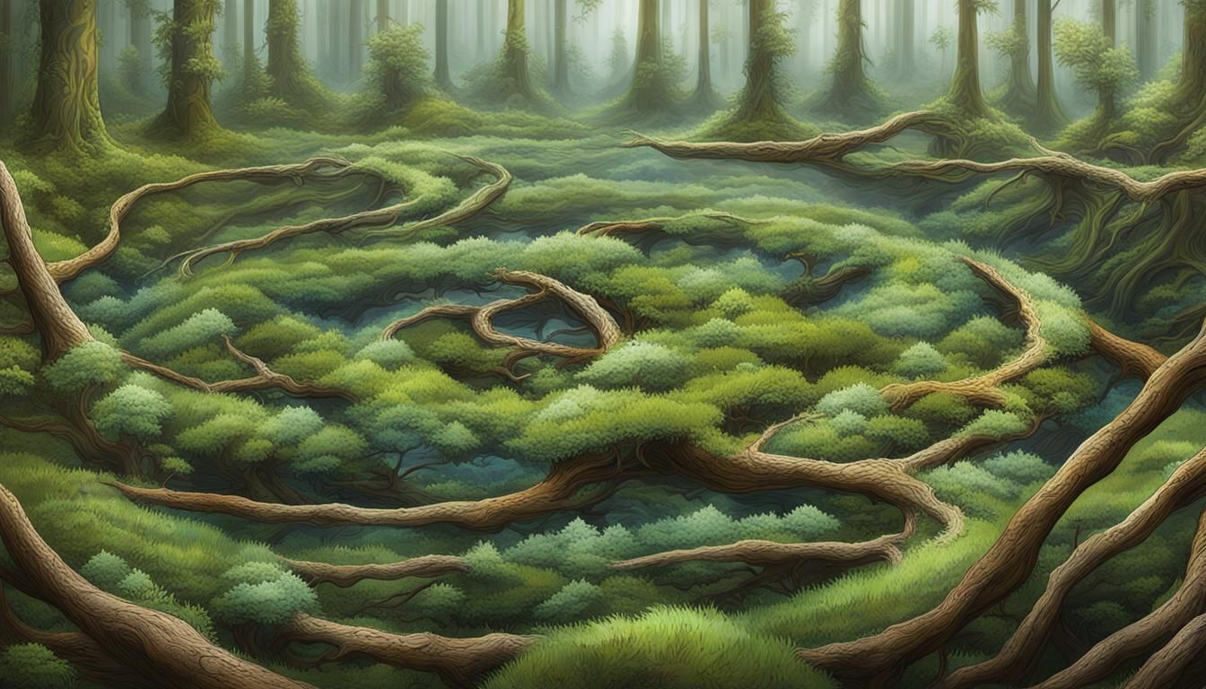 Galactic Origin: Mystical Creatures in Starry Night Collage