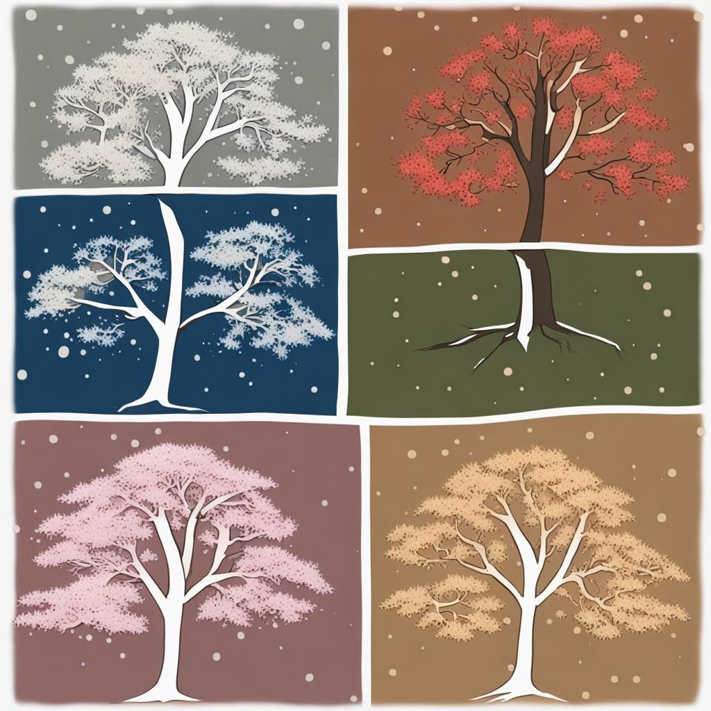 Vibrant Visualization of the Four Seasons