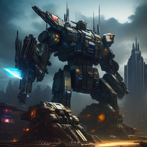 Cybertron: Transformers Planet in Dramatic Sci-Fi Rendering