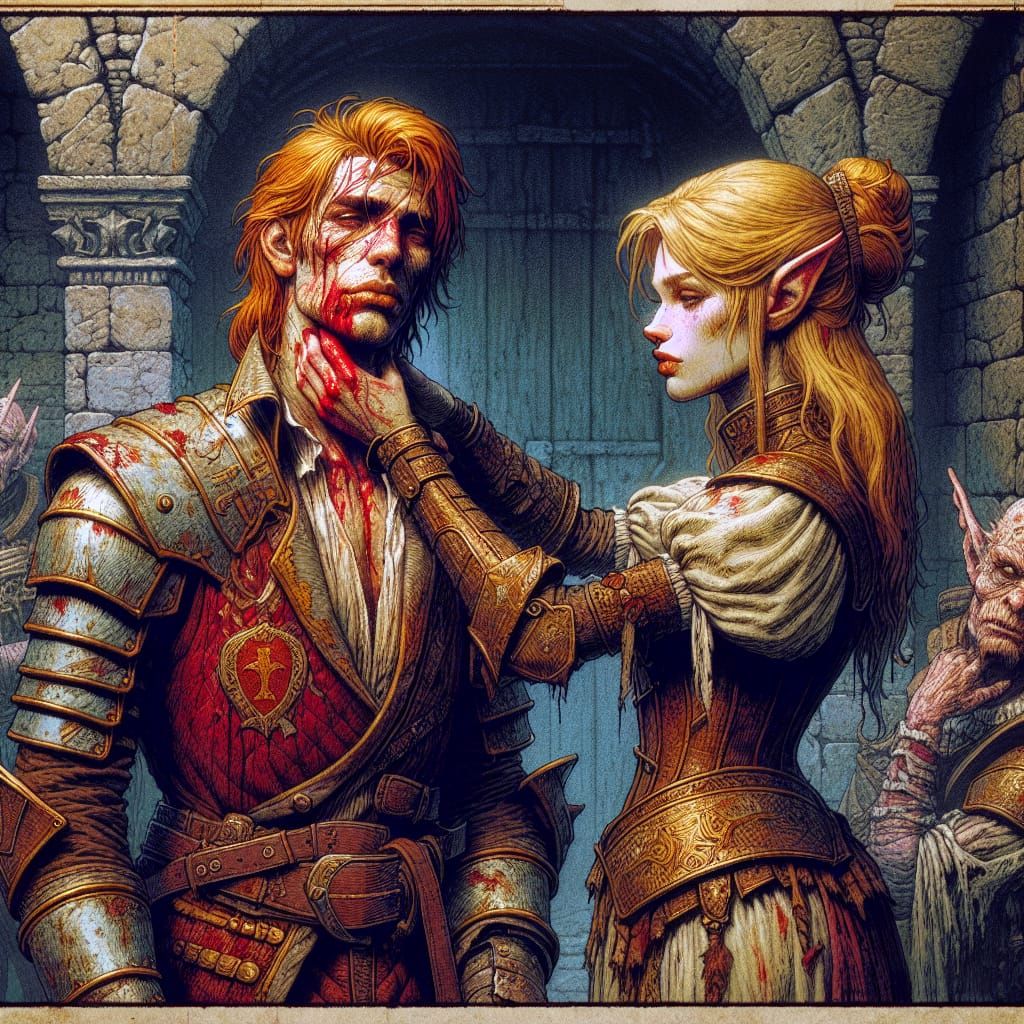 The battle over, Floon whom they were sent to rescue is inju...