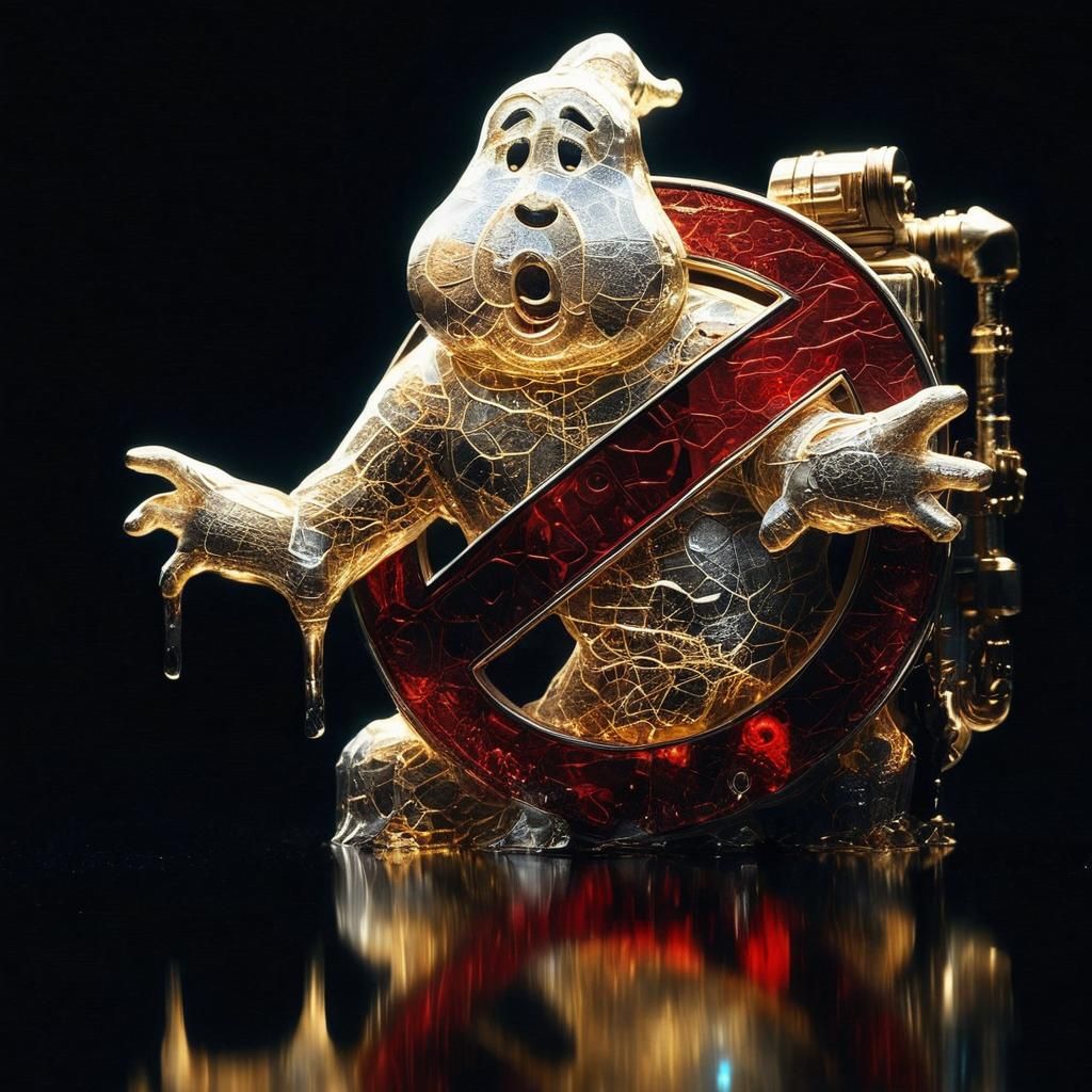 Ghostbusters Figurine with Delicate Glass Body and Atmospher...