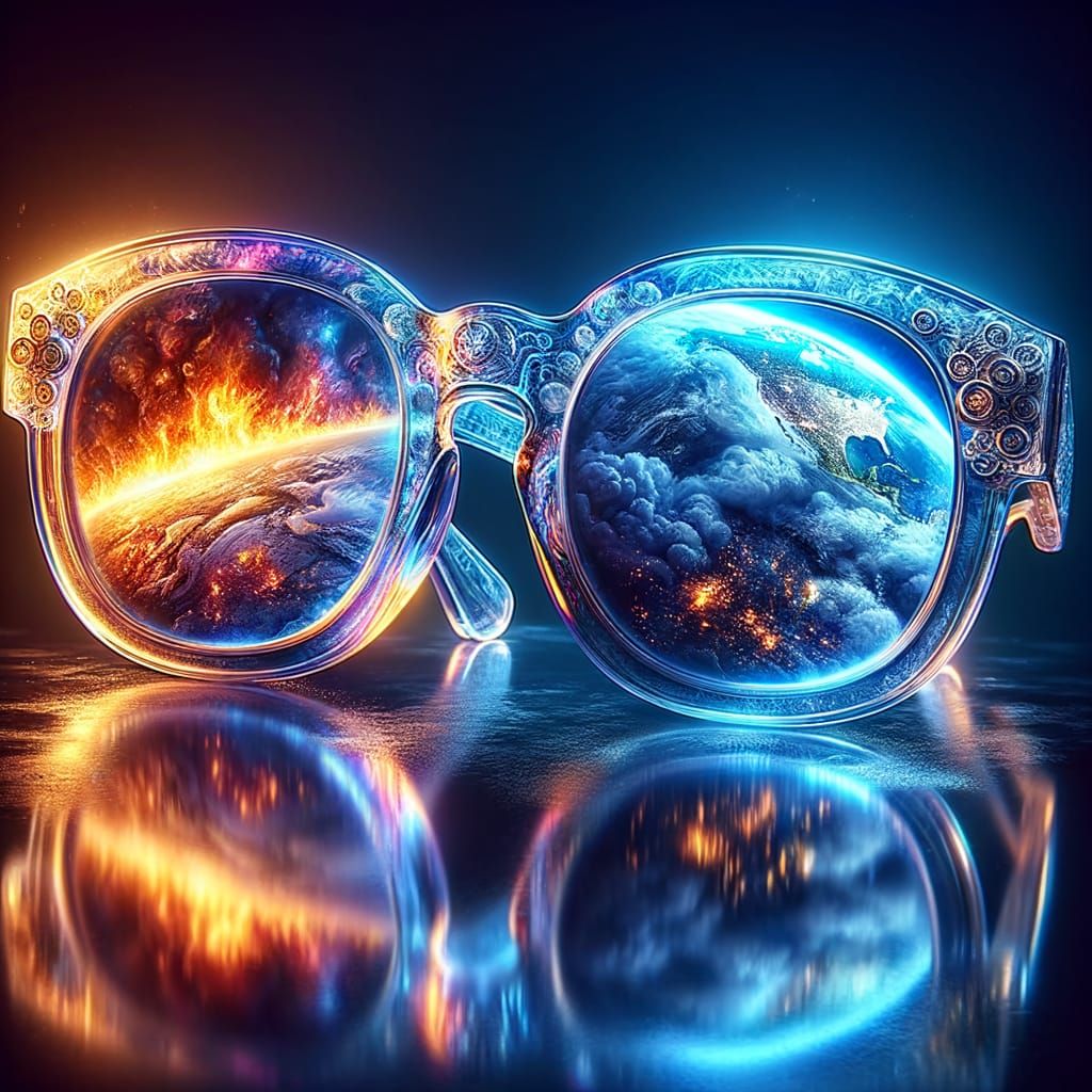 What was seen through the lens