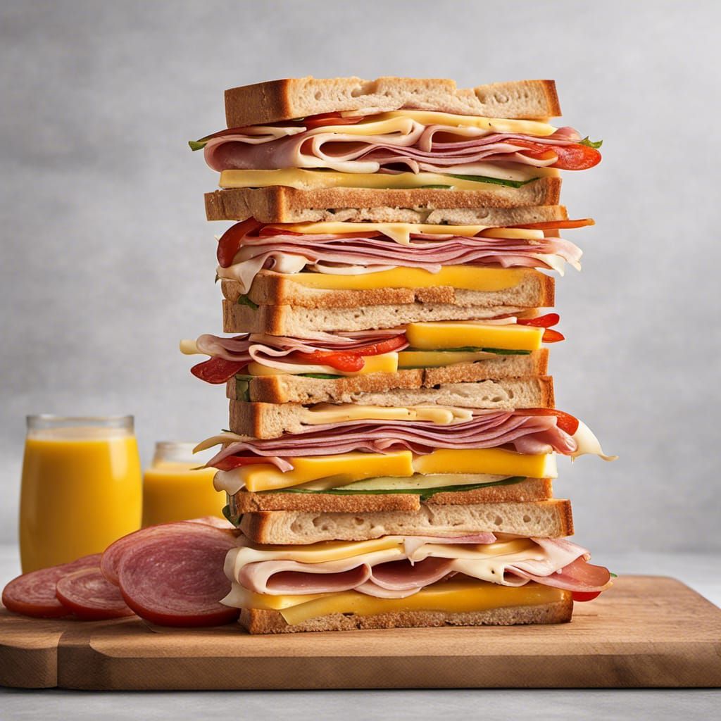 The Dagwood Sandwich made Famous  by a character Dagwood Bum...