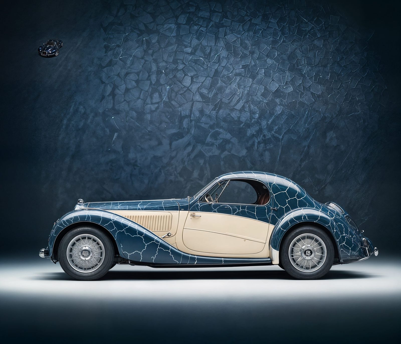 Customized Bugatti Royale Coupe with Lightning Design