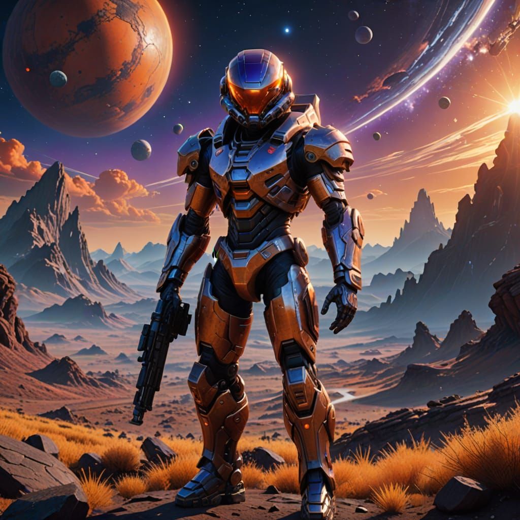 Epic Alien Landscape Cinematic 3D Digital Art