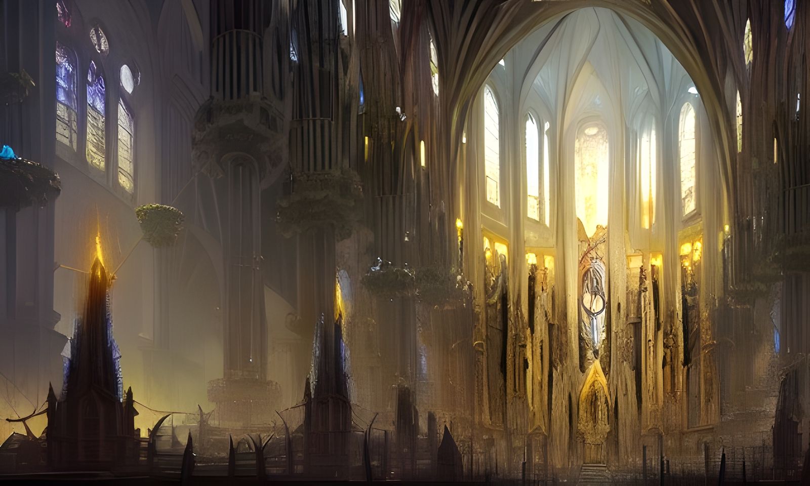 Bee-Themed Cathedral Judges the World: 8K Concept Art
