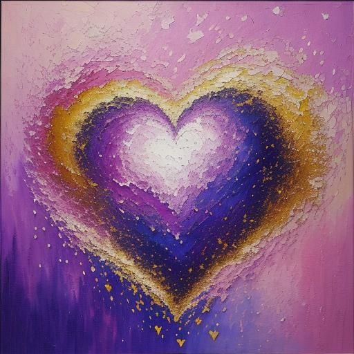 Smokey Heart in Neo-Impressionist Style