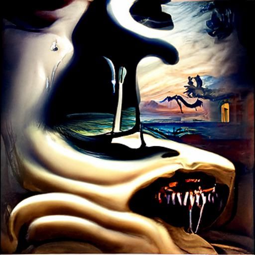 Surreal Nightmare in Salvador Dali Style