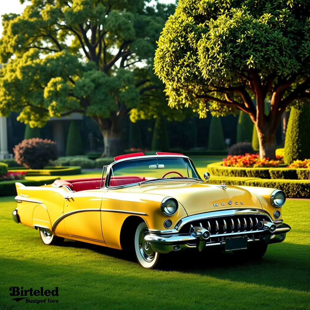 Vintage 1953 Buick Skylark in Nostalgic Futurism