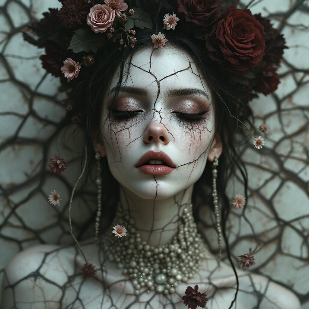 Surreal Portrait of Androgynous Ambiguity