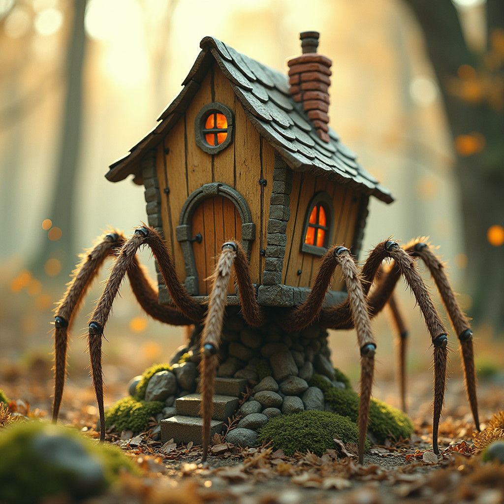 Spider House: Whimsical Architecture in Brom Style