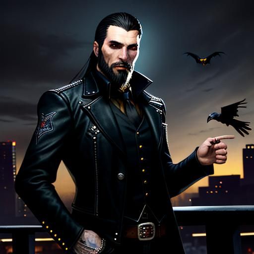 Handsome Vampire Cowboy in Los Angeles