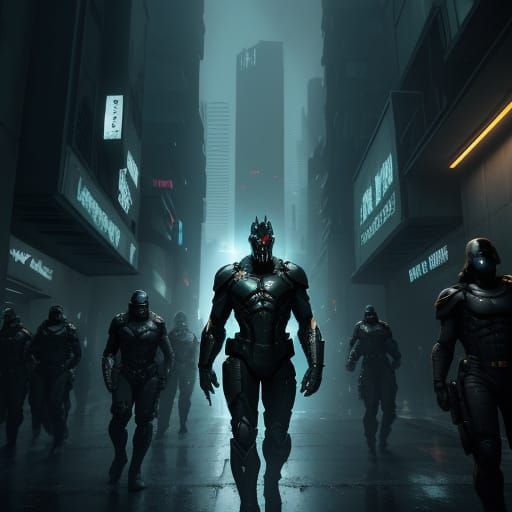 Dystopian Sci-Fi Spartan in Greg Rutkowski Style