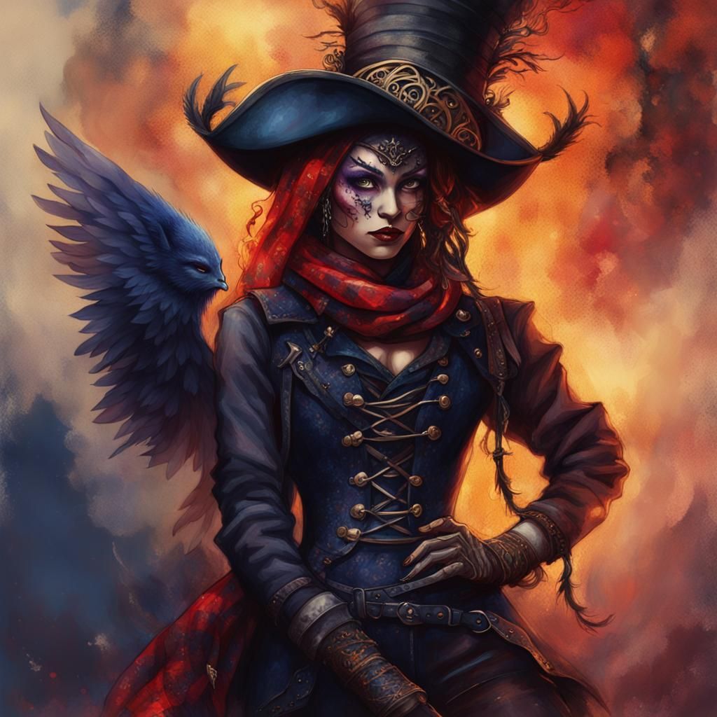 Gothic Angel and Chimney Sweep Portrait